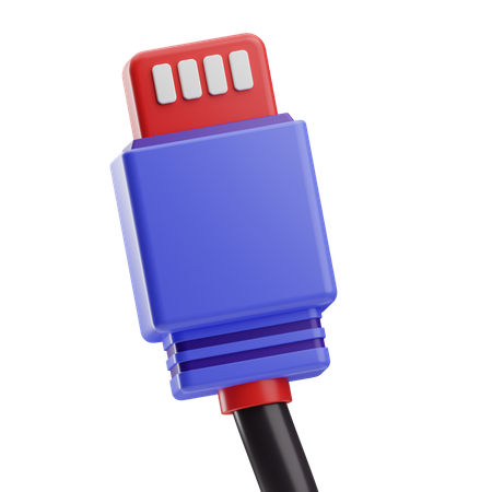 Ethernet Kabel  3D Icon