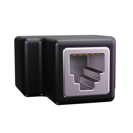 Ethernet Anschluss  3D Icon