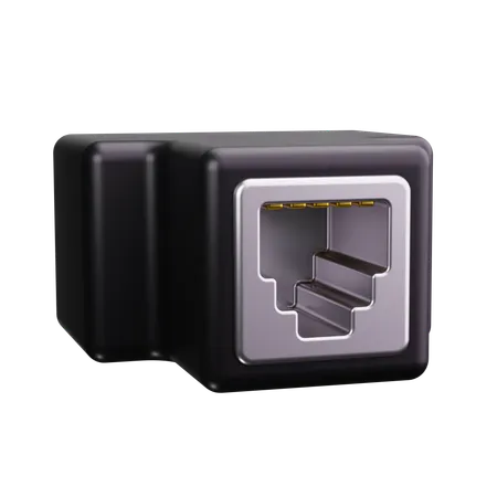 Ethernet Anschluss  3D Icon