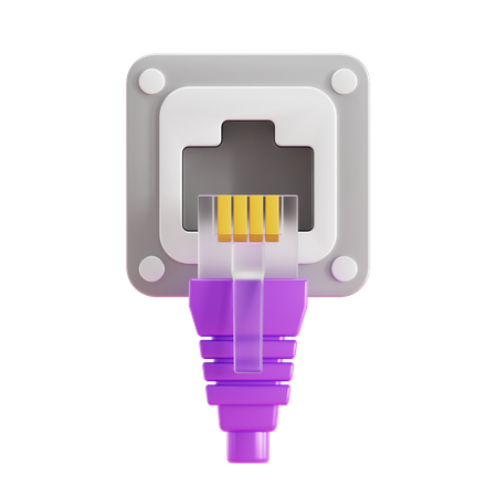 Ethernet Port  3D Icon