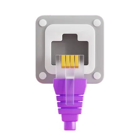 Ethernet Port  3D Icon