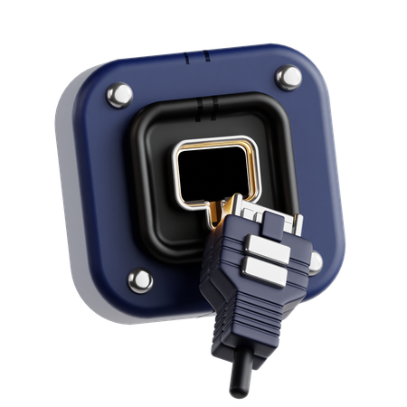 Ethernet Port  3D Icon