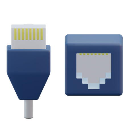 Olla ethernet  3D Icon
