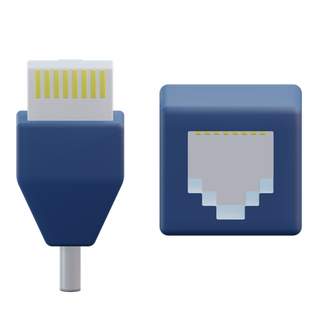 Ethernet Pot  3D Icon