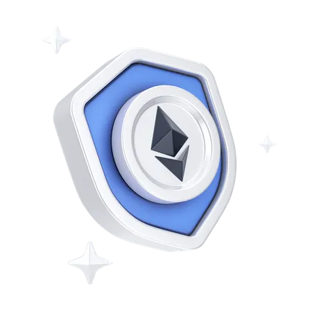 Etherum Shield  3D Icon