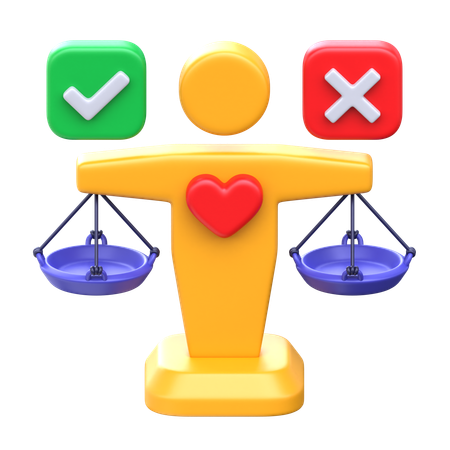 Ethics and Morality  3D Icon