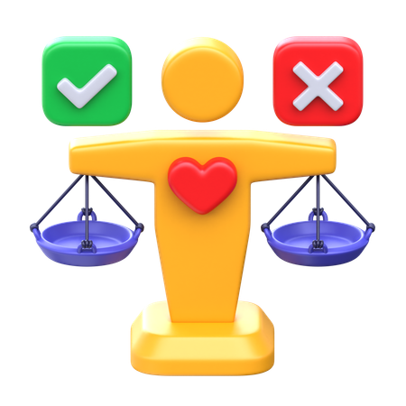 Ethics and Morality  3D Icon