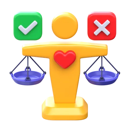 Ethics and Morality  3D Icon