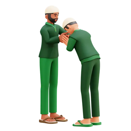 Ethics Of A Muslim Teenager  3D Illustration