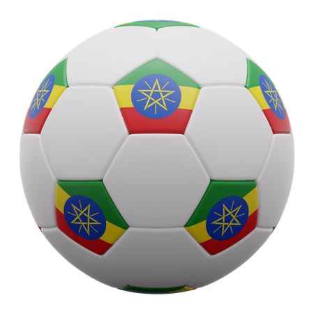 Ethiopia Ball 3D Icon