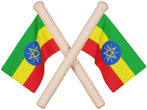 Ethiopia Flag  3D Icon