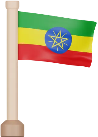 Ethiopia Flag  3D Icon