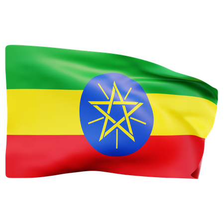 Ethiopia Flag  3D Icon