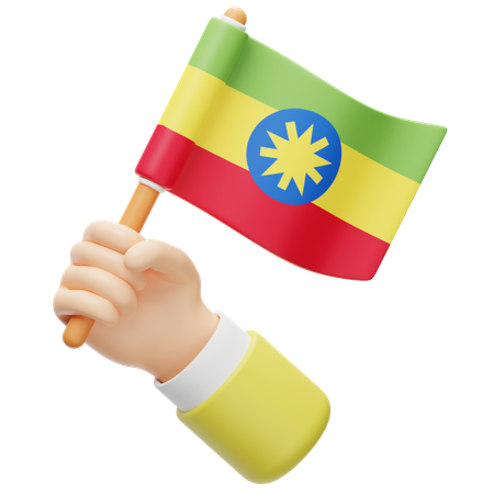 Ethiopia Flag  3D Icon