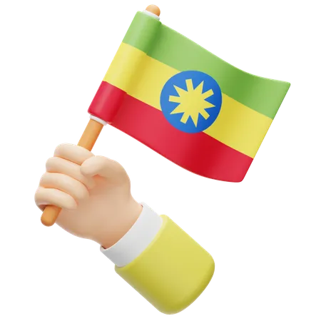 Ethiopia Flag  3D Icon