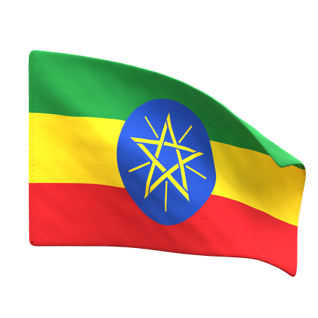 Ethiopia Flag  3D Icon