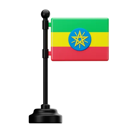 Ethiopia Flag 3D Icon