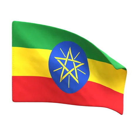 Ethiopia Flag  3D Icon