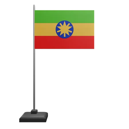 Drapeau éthiopien  3D Icon