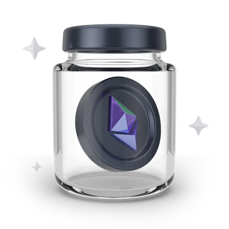 Ethreum Bottle  3D Icon