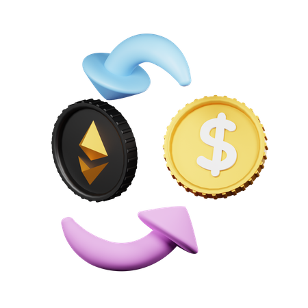 Ethreum Exchange  3D Icon