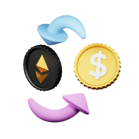 Ethreum Exchange  3D Icon