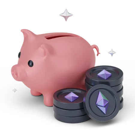 Ethreum Investment  3D Icon