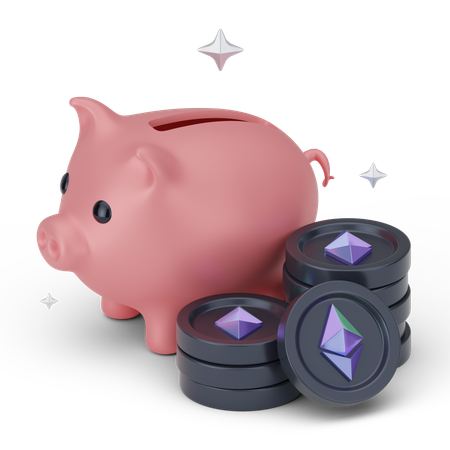 Ethreum Investment  3D Icon