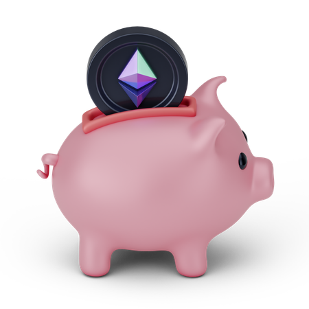 Ethreum Investment  3D Icon