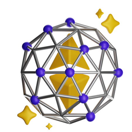 Ethreum Network  3D Icon