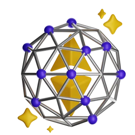 Ethreum Network  3D Icon