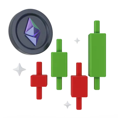 Ethreum Trading  3D Icon