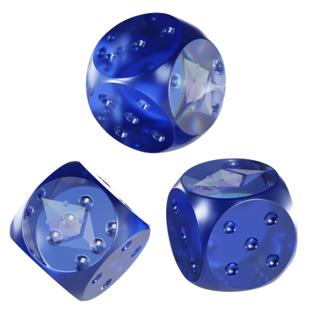 Ethw Glass Dice Crypto  3D Icon