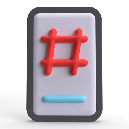 Hashtag  3D Icon