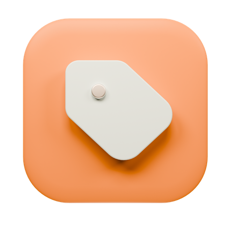 Etiqueta  3D Icon