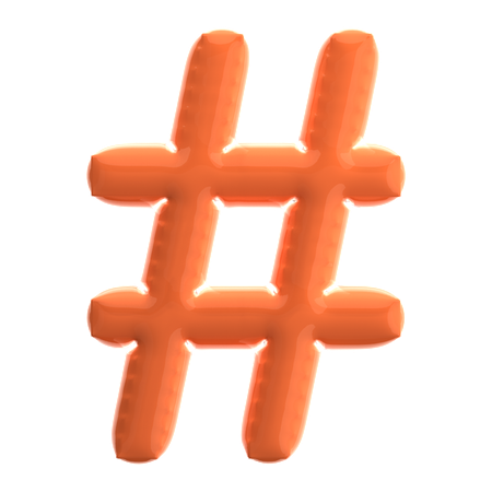 Hashtag  3D Icon