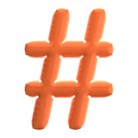 Hashtag  3D Icon