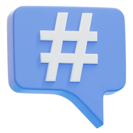 Hashtag  3D Icon