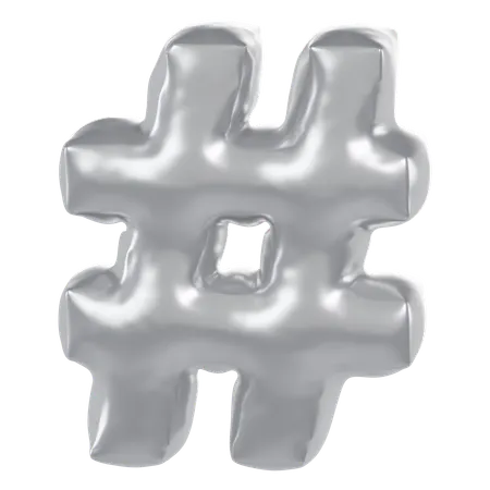 Hashtag  3D Icon