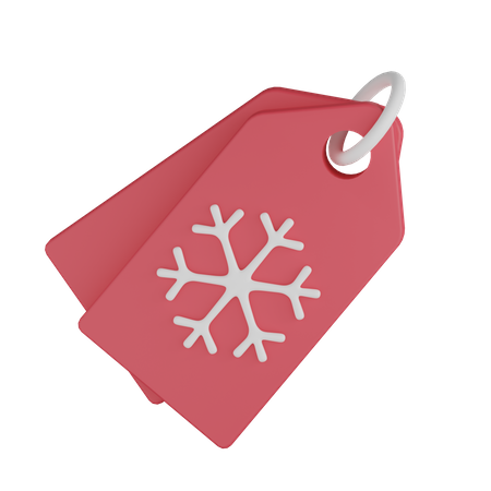 Etiqueta de copo de nieve  3D Icon