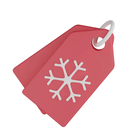 Etiqueta de copo de nieve  3D Icon