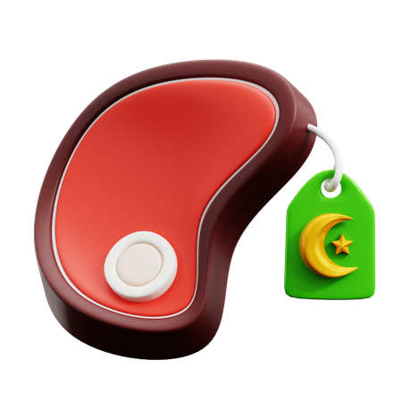 Etiqueta de carne  3D Icon