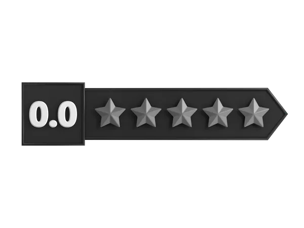 Rótulo de classificação zero estrelas  3D Icon