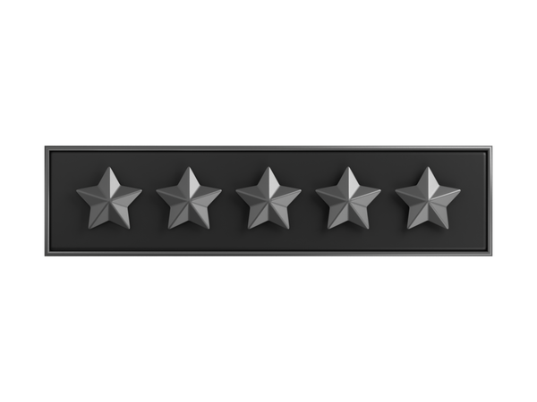 Rótulo de classificação zero estrelas  3D Icon