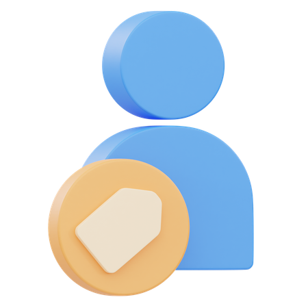 Etiqueta de cuenta  3D Icon