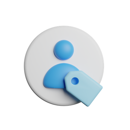 Etiqueta de cuenta  3D Icon