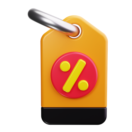 Etiqueta de desconto  3D Icon