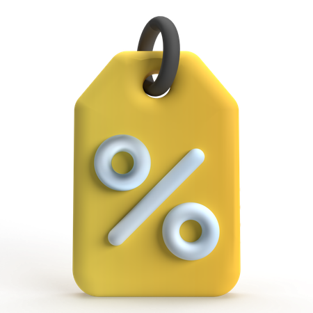 Etiqueta de desconto  3D Icon