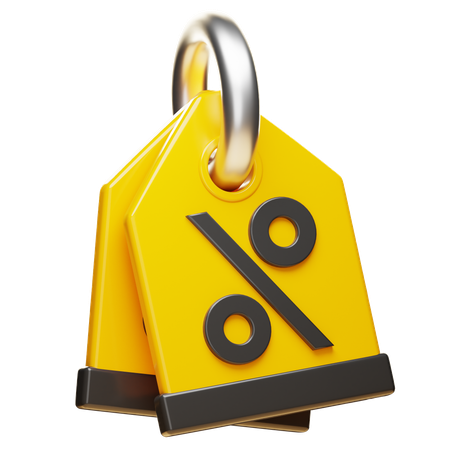 Etiqueta de desconto  3D Icon