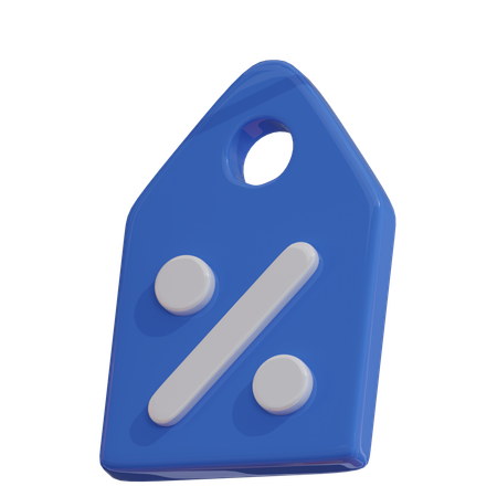 Etiqueta de desconto  3D Icon